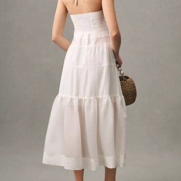Mare Mare x Anthropologie White Halter Maxi Dress in Size XL - Picture 3 of 12